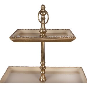 Clayre & Eef 6AL0083 Etagere 34x17x50 cm gold vier Stufen