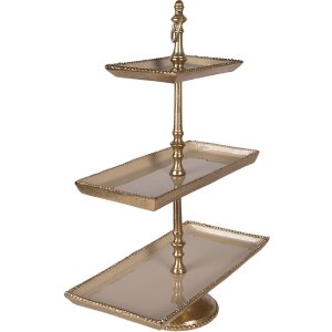 Clayre & Eef 6AL0083 Etagere 34x17x50 cm gold vier Stufen