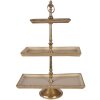 Clayre & Eef 6AL0083 Etagere 34x17x50 cm gold vier Stufen