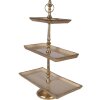 Clayre & Eef 6AL0083 Etagere 34x17x50 cm gold vier Stufen