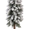 Clayre & Eef 50840 Weihnachtsbaum künstlich Schnee Ø10x60 cm Holzbasis