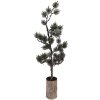 Clayre & Eef 50843 Dekoration Baum mit LED 20x17x60 cm Grün Braun