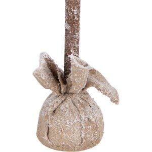 Choinka świąteczna Clayre & Eef Ø 19x97 cm – juta i materiał sztuczny