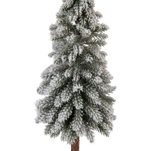 Clayre & Eef 66432 Künstlicher Weihnachtsbaum Grün Weiß Ø 10 x 48 cm