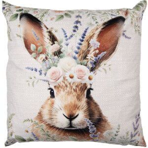 Clayre & Eef KT021.445 Kissenhülle 45x45 cm Hase...