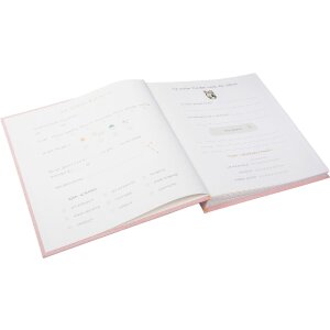 Album na zdjęcia Goldbuch Wolkenpoesie Rosa 30x31 cm – delikatny, różowy album z tkaniny z wstępem do wypełnienia