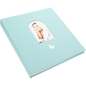 Album na dzieci Goldbuch Cozy Nest Aqua – 58 stron z wycięciem na zdjęcie i wstępem do wpisów
