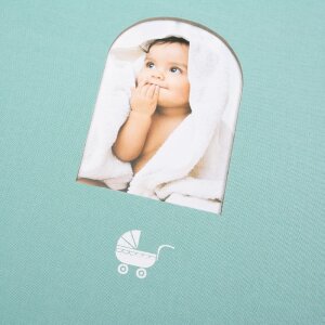 Album na dzieci Goldbuch Cozy Nest Aqua – 58 stron z wycięciem na zdjęcie i wstępem do wpisów