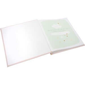 Album na dziecko Goldbuch Lullaby Line Girl 30x31 cm – różowy wzór z motywem zwierząt i kwiatów, 58 stron z pergaminowymi warstwami