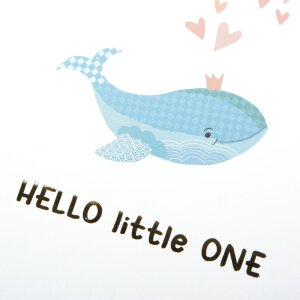 Album na dziecięce wspomnienia Little Splash 30x31 cm – z pergaminem i złotą wyprawą