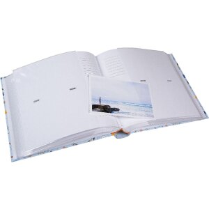 Album wstawkowy Goldbuch „Secret Garden Blue” – 200 zdjęć 10x15 cm, z motywem kwiatowym i motylami