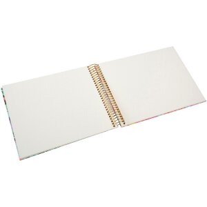 Album spiralny Goldbuch Velvet Bloom 23x17 cm – z wzorami złotymi i reliefem
