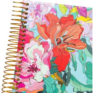 Album spiralny Goldbuch Velvet Bloom 23x17 cm – z wzorami złotymi i reliefem