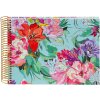Album spiralny Goldbuch Velvet Bloom 23x17 cm – z wzorami złotymi i reliefem