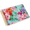 Album spiralny Goldbuch Velvet Bloom 23x17 cm – z wzorami złotymi i reliefem