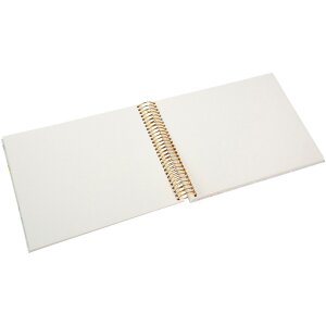 Album spiralny Goldbuch Ribboné Taupe, 23x17 cm, 40 stron białych