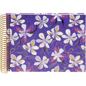Album spiralny Goldbuch Orchid Mood fioletowy 24x17 cm – 40 stron z wypukłością złotą