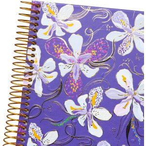 Album spiralny Goldbuch Orchid Mood fioletowy 24x17 cm – 40 stron z wypukłością złotą