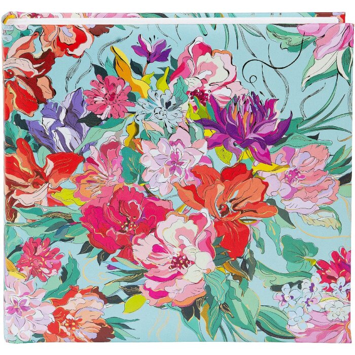 Album fotograficzny Goldbuch Velvet Bloom 25x25 cm – 60 stron z złotym nadrukiem i pergaminem