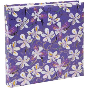 Album fotograficzny Goldbuch Orchid Mood fioletowy 25x25 cm – 60 stron pergaminowych z wykończeniem złotym