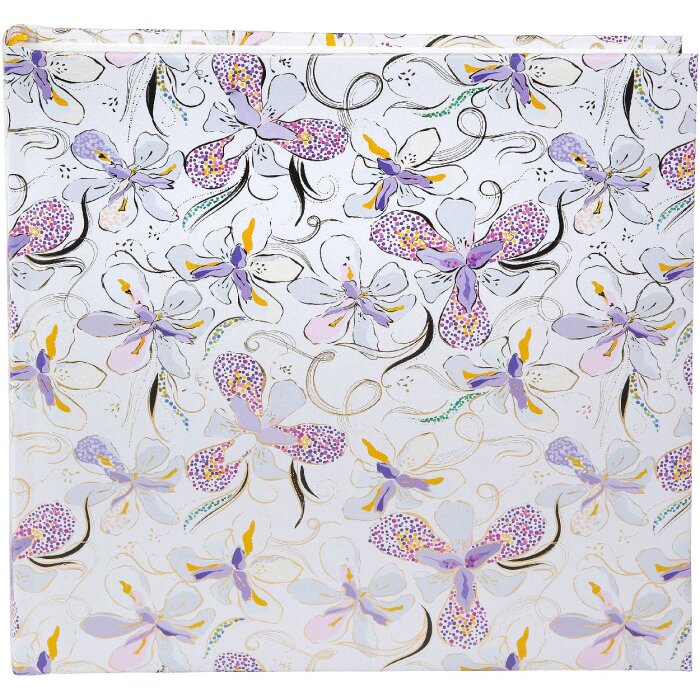 Album Goldbuch Orchid Mood White 25x25 cm – z pergaminem, druk artystyczny, wypukłość złota