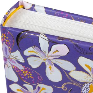 Album fotograficzny Goldbuch Orchid Mood purple 30x31 cm – z nadrukiem złotym i efektem reliefowym