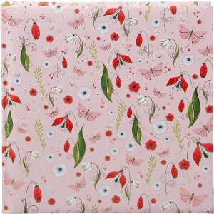 Album fotograficzny Goldbuch Secret Garden – różowy, 30x31 cm, z tłoczonym złotem i ochroną pergaminową