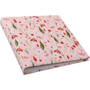 Album fotograficzny Goldbuch Secret Garden – różowy, 30x31 cm, z tłoczonym złotem i ochroną pergaminową