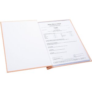 Mapa na świadectwa Goldbuch w stylu „Zawodowy owoce” 24x31 cm z 12 kieszeniami na widok