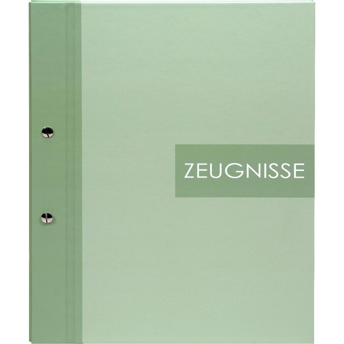 Mappa na świadectwa Goldbuch Zweiklang matcha 24x31 cm z 12 kopertami