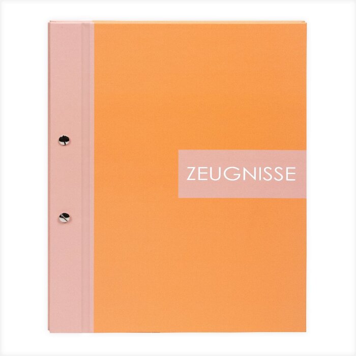 Mapa na certyfikaty Goldbuch Zweiklang papaya 24x31 cm