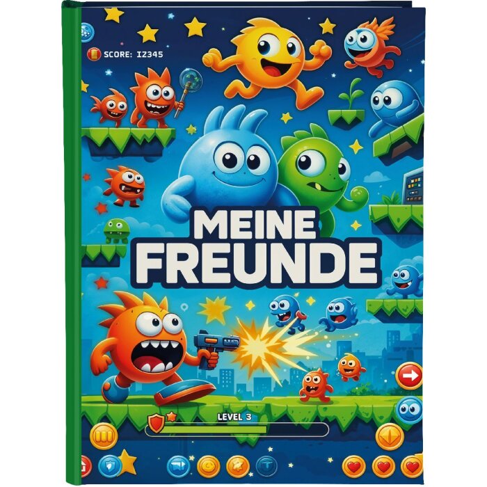 Album na przyjaźnie Goldbuch Level Up! 15x21 cm – 88 ilustrowanych stron, druk artystyczny