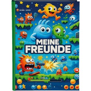 Album na przyjaźnie Goldbuch Level Up! 15x21 cm – 88 ilustrowanych stron, druk artystyczny