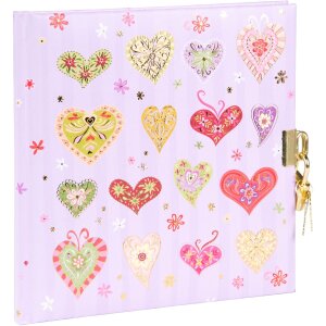 Dzienniczek Goldbuch Sweet Beat 16,5 x 16,5 cm – z zamkiem i wyraźnością złotą