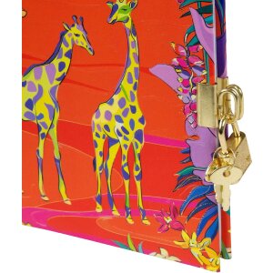 Notatnik Goldbuch Wild Life Girafy 16,5 x 16,5 cm – z tłoczeniem złotym, 96 stron