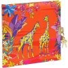 Notatnik Goldbuch Wild Life Girafy 16,5 x 16,5 cm – z tłoczeniem złotym, 96 stron