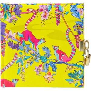 Dzień zapisowy Wild Life Lemurs 16,5 x 16,5 cm – złoty lub srebrny