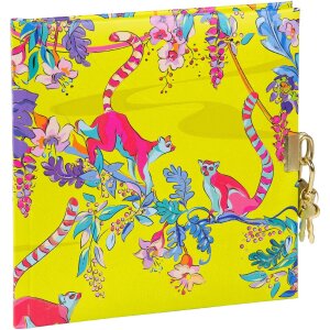 Dzień zapisowy Wild Life Lemurs 16,5 x 16,5 cm – złoty lub srebrny