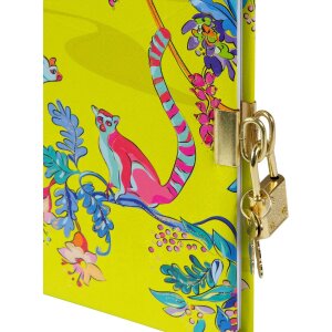 Dzień zapisowy Wild Life Lemurs 16,5 x 16,5 cm – złoty lub srebrny