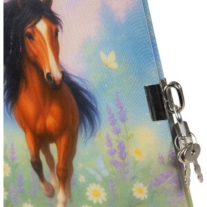 Dzienniczek Goldbuch Wiesenglück 16,5x16,5 cm – biały z zamek zabezpieczającym