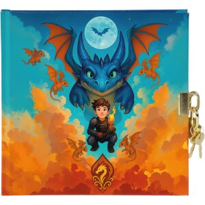 Dziennik Goldbuch Drachenfreund 16x16 cm – zamek,...