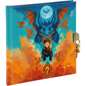 Dziennik Goldbuch Drachenfreund 16x16 cm – zamek,...