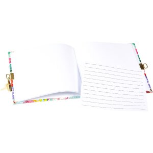 Dziennik Goldbuch Velvet Bloom 16x16 cm – zamek złoty lub srebrny