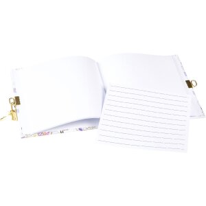 Dziennik Goldbuch Orchid Mood White 16x16 cm – z wypukłością złotą i zapięciem złotym