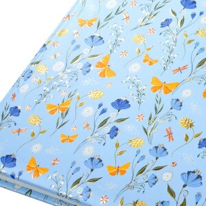 Dziennik Goldbuch Secret Garden Blue – 16,5 x 16,5 cm, 96 kartek, złota wypukłość