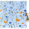 Dziennik Goldbuch Secret Garden Blue – 16,5 x 16,5 cm, 96 kartek, złota wypukłość