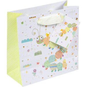 Tasa do prezentu Little Loop 18x8 cm z złotą wypukłością i papierem drukowanym