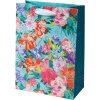Tasca na prezent Goldbuch Velvet Bloom 30x21 cm – złota, elegancka, do prezentów