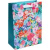 Tasca na prezent Goldbuch Velvet Bloom 30x21 cm – złota, elegancka, do prezentów