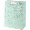Tasza na prezenty Goldbuch Ribboné mint 30x21 cm z wypukłością złota